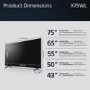 Sony BRAVIA X75W 43 inch 4K Ultra HD LED Smart TV