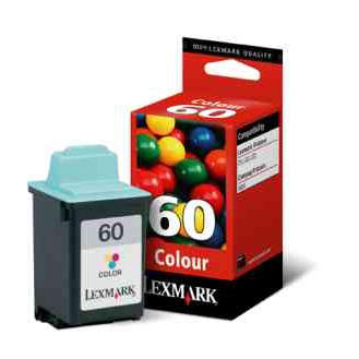 Lexmark No 60 Colour Ink Cartridge for Z12/Z22 and Z32 Colour Jetprinters