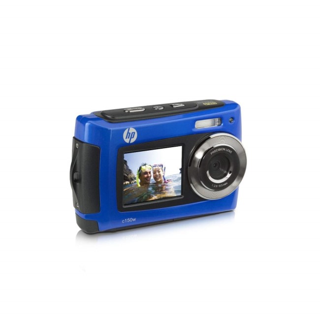 HP C150W Blue Camera Kit inc 8GB Class 10 microSDHC Card & Case