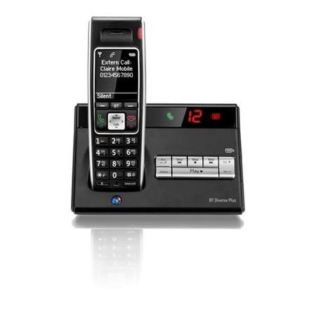 BT Diverse 7450 Plus Cordless Telephone with Answer Machine - Single