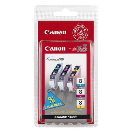 Canon CLI-8 CMY Multipack Ink Cartridge