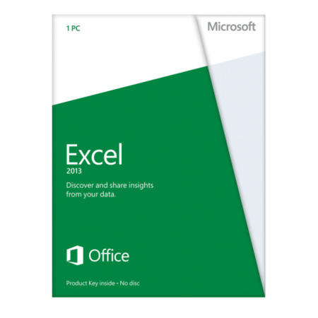 Microsoft Excel 2013 Home and Student 32-bit/64-bit English Medialess Licence
