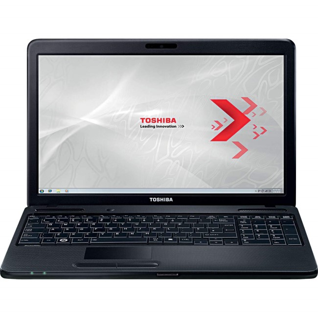 Preowned T2 Toshiba Satellite C660-116 Windows 7 Laptop in Black 