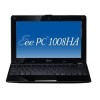 ASUS Eee PC Seashell 1008HA Netbook in Black - 6 Hours Battery Life