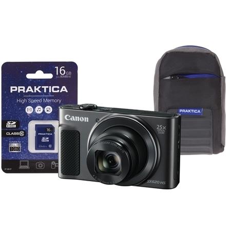 Canon PowerShot SX620 HS Compact Digital Camera + 16GB SD Card + Camera Case