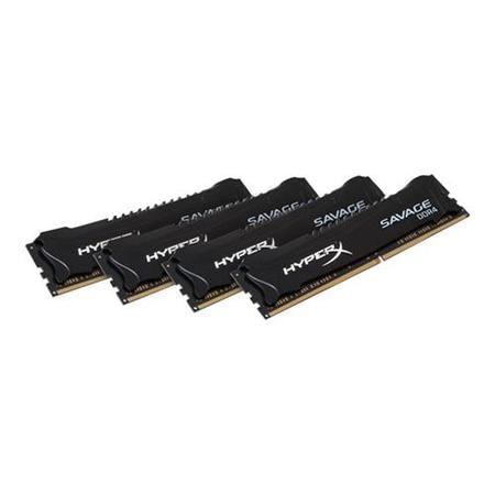 HyperX Savage 16GB 4x4GB DDR4 2666MHz 1.35V DIMM Memory Kit