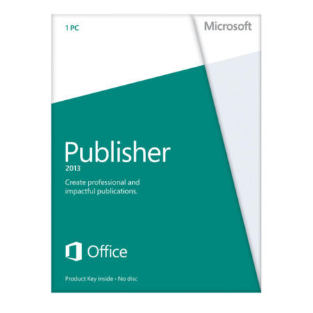Microsoft Publisher 2013 32-bit/64-bit English Medialess Licence
