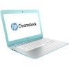 Refurbished Grade A1 HP Chromebook 14-x030nr Quad Core 2GB 16GB SSD 14 inch Chromebook in White &amp; Turquoise