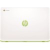 Refurbished Grade A1 HP Chromebook 14-x040nr 2GB 16GB SSD 13 inch Chromebook Laptop in White &amp; Green