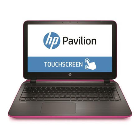 GRADE A1 - As new but box opened - Hewlett Packard Pavillion 15-p183na  AMD A8-6410 2GHz 8GB 1TB DVD-SM 15.6" Windows 8.1 Laptop - Neon Pink 