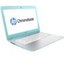 Refurbished HP Chromebook 14-x020na 14" NVIDIA Tegra K1 2GB 16GB Chrome OS in  White/Turquoise Laptop