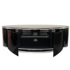 GRADE A2 - Light cosmetic damage - MDA Designs Luna Black TV Cabinet up to 50 inch