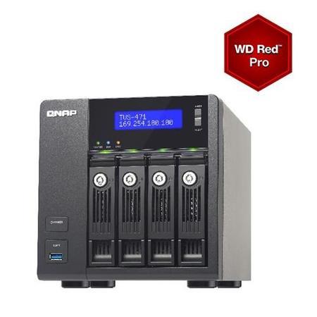 QNAP TVS-471-I3-4G/8TB 4 x 6TB-RED PRO 4Bay NAS