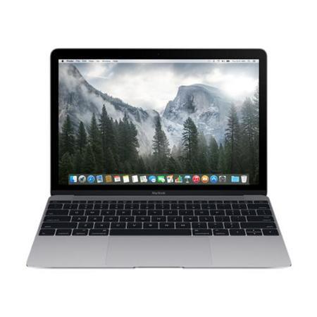 New Apple MacBook Space Grey - Core M 1.2GHz/2.6GHz 8GB LPDDR3 512GB SSD 12" Retina IPS OS X 10.10 Yosemite NO-OD Intel HD 5300 webcam BT 4.0 USB-C 1YR 10hours