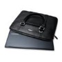 Samsung Premium slim brief case Designed in Milan - Italian genuine leather up to 14" Black