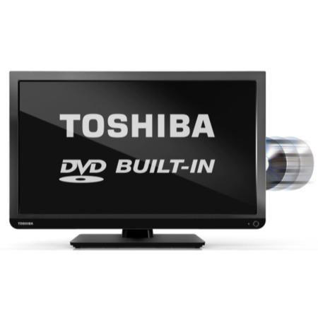 Ex Display - As new but box opened - Toshiba 24D1433 24 Inch Freeview LED TV with built-in DVD Player