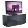 GRADE A3 - Moderate Cosmetic Damage - UKCF Paris Gloss Black TV Cabinet - Up to 42 Inch