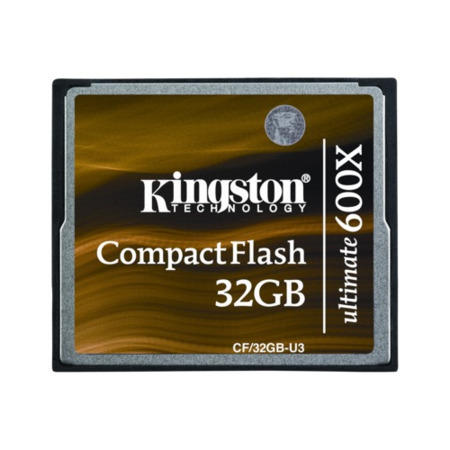 Kingston CompactFlash Ultimate 32GB Memory Card 600X with Recovery Software