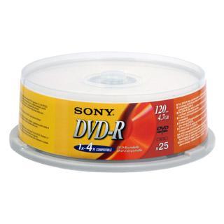 DVD-R 4.7GB Spindle 16x 25pk  Blank Disks