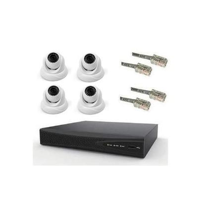 electriQ IQ Pro 4 Channel Network Video Recorder with 4 x 1MP IP Dome cameras & 1TB Hard Drive