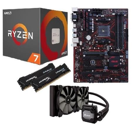 AMD Ryzen 1800X + Prime B350 Plus + HyperX Savage 16GB + Corsair H110i Bundle