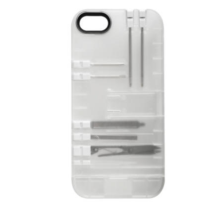 IN1 Case for iPhone 5/5s CLEAR CASE / WHITE TOOLS