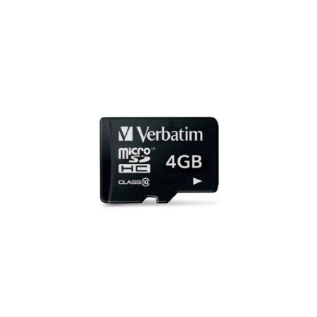 Verbatim 4GB MicroSDHC Memory Card Class 10