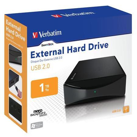 Verbatim 1TB USB 2.0 External Hard Drive - Black