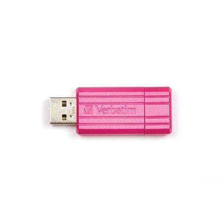 Verbatim 32GB Store 'n' Go PinStripe USB Drive - Hot Pink