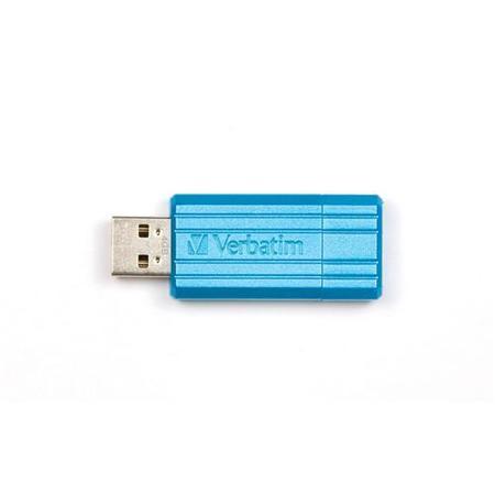 Verbatim 32GB Store 'n' Go PinStripe USB Drive - Caribbean Blue
