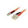StarTech.com 2m Multimode 50/125 Duplex Fiber Patch Cable LC - SC