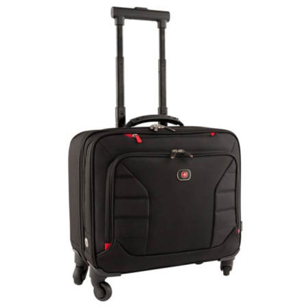 Interchange 17" Deluxe Wheeled Laptop Brief with Overnight compartment