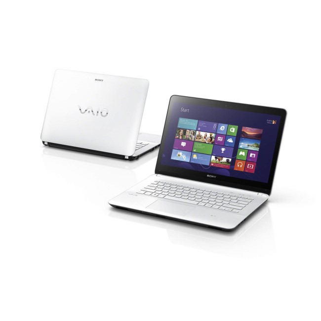 Refurbished Grade A2 Sony VAIO Fit E 14 Core i3 4GB 750GB 14 inch Windows 8 Laptop in White 