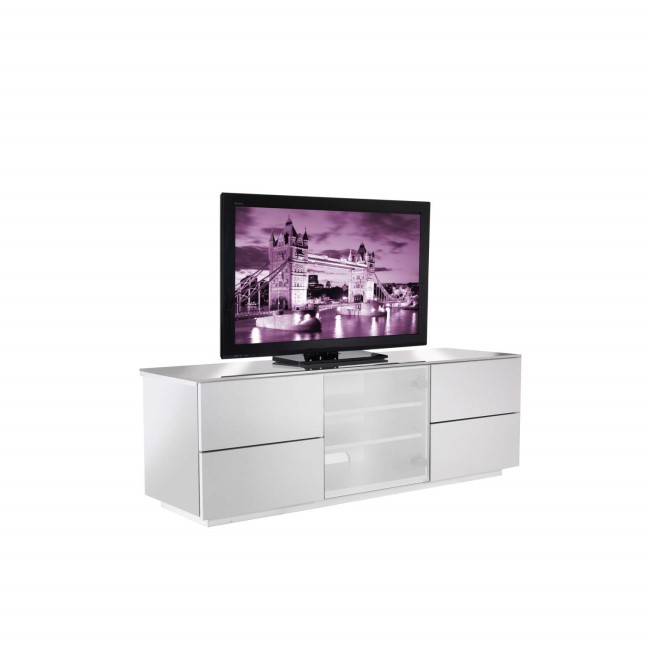 UKCF London Gloss White TV Cabinet - Up to 60 Inch
