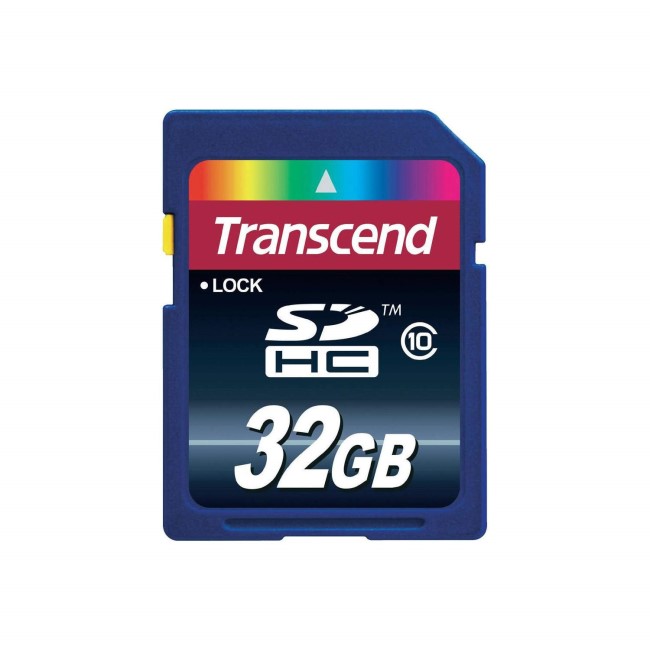 GRADE A1 - As new but box opened - Transcend 32 GB Class 10 SDHC Flash Memory Card TS32GSDHC10