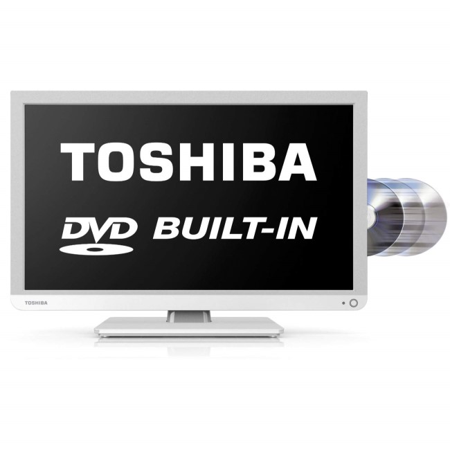 Ex Display - As new but box opened - Toshiba 22D1334B 22 Inch Freeview LED TV with built-in DVD Player