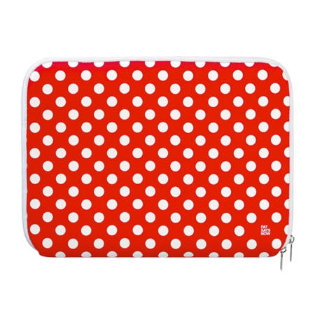 Pat Says Now 8.9"-11.6" Laptop Sleeve - Red Polka Dots