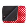 Pat Says Now 8.9&quot;-11.6&quot; Laptop Sleeve - Red Polka Dots