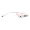 USB-C to VGA and USB-C Charging White