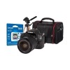 Canon EOS 100D DSLR Camera + EF-S 18-55mm IS Lens + 16GB SD Card + Desktop Tripod + Camera Bag