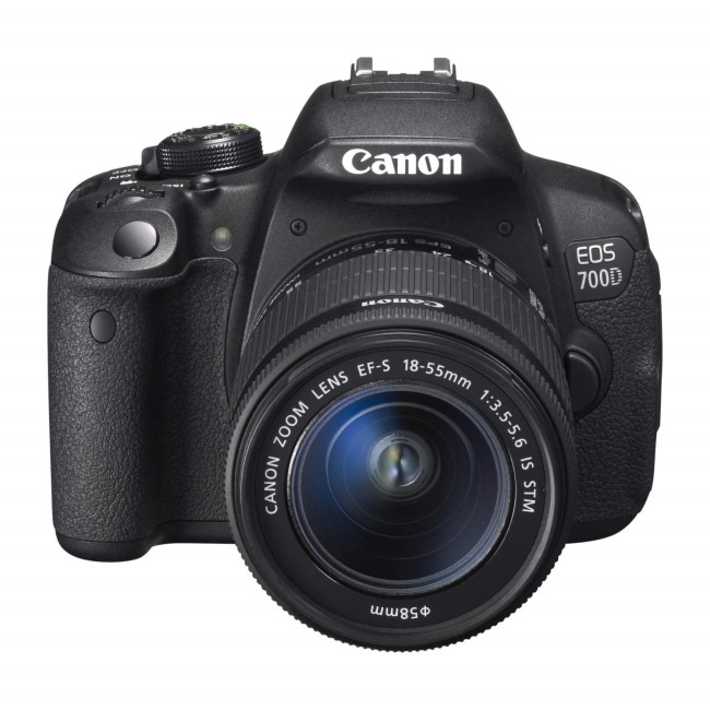 Canon EOS700D Digital SLR Camera with EF-S 18-55mm IS STM - Black