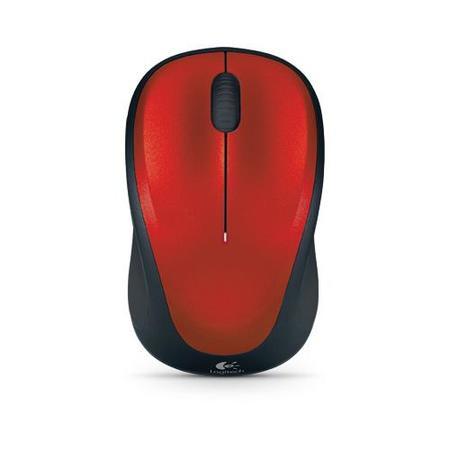 Logitech Wireless Mouse M235 - Red/Black