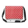 Pat Says Now 13.4"-17" Laptop Messenger Bag - Red Polka Dot