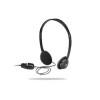 Logitech Headphones with Volume Control on Cable - Black