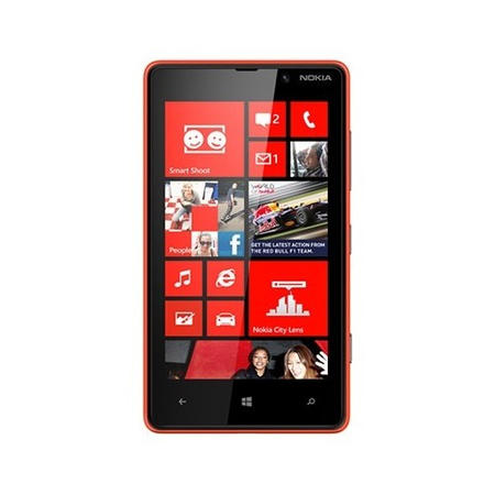 Nokia Lumia 820 Handset Windows Sim free Red Mobile Phone