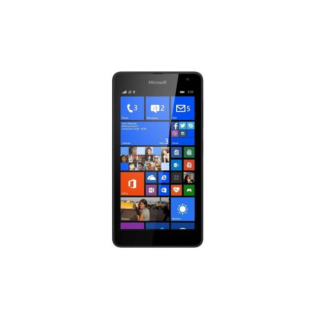 GRADE A1 - Microsoft Lumia 535 Black 5" 8GB 3G Unlocked & SIM Free