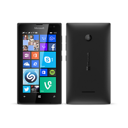 Microsoft Lumia 435 Black 4" 8GB 3G Unlocked & SIM Free