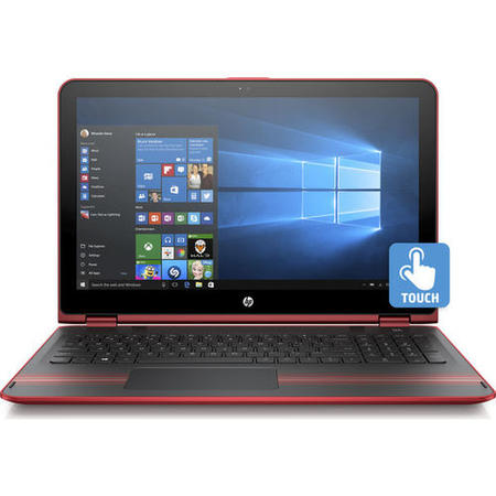 Refurbished HP Pavilion x360 15-bk060sa 15.6" Intel Pentium 4405U 2.1GHz 4GB 1TB Windows 10 2 in 1 Laptop in Red