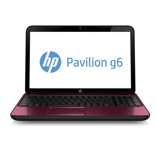 Refurbished Grade A2 HP Pavilion g6-2357ea Pentium Dual Core 6GB 750GB Windows 8 Laptop in Red & Black 