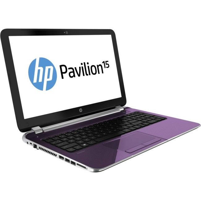 Refurbished Grade A2 HP Pavilion 15 8GB 750GB Windows 8 Laptop in Purple & Black